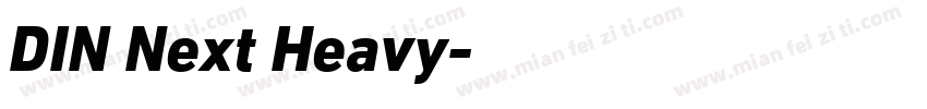 DIN Next Heavy字体转换